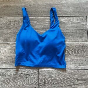 OFFLINE By Aerie Real Me Low Key
Longline Sports Bra in yearbook cobalt blue